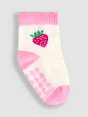 JoJo Maman Bébé Red 5-Pack Socks - Image 3 of 6