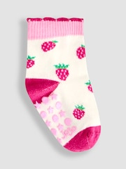 JoJo Maman Bébé Red 5-Pack Socks - Image 6 of 6