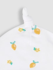 JoJo Maman Bébé 100% Organic Cotton Lemon Embroidered Baby Hat - Imagen 5 de 5
