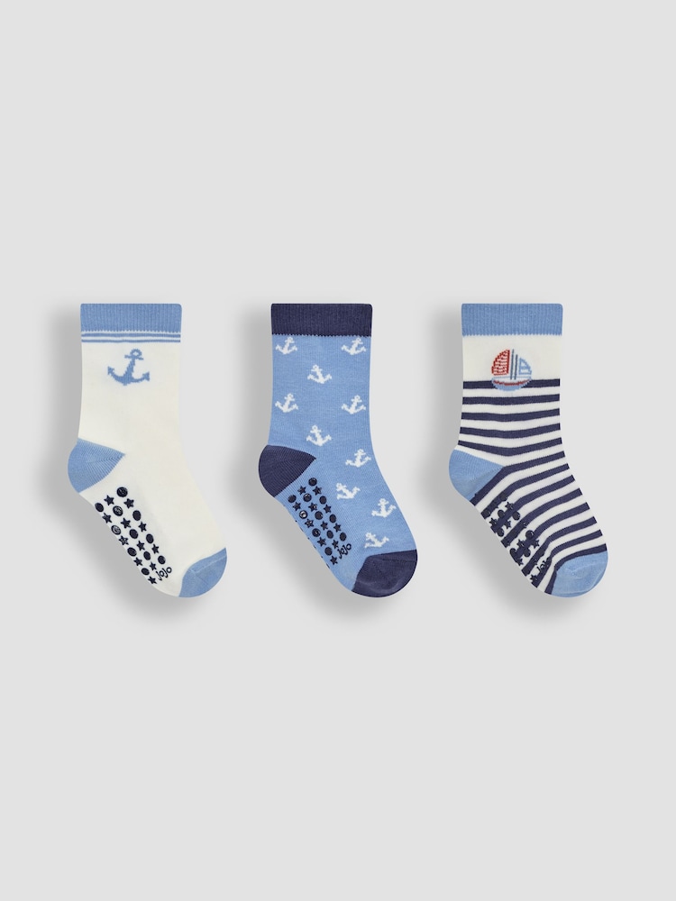 JoJo Maman Bébé 3-Pack Printed Socks - Bild 1 von 4 JoJo Maman Bébé 3-Pack Printed Socks - Bild 1 von 4