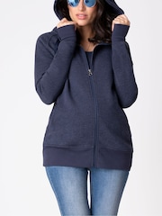 Seraphine Blue 3-in-1 Maternity 100% Cotton Hoodie - Image 1 of 7