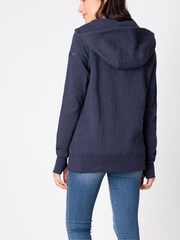 Seraphine Blue 3-in-1 Maternity 100% Cotton Hoodie - Image 5 of 7