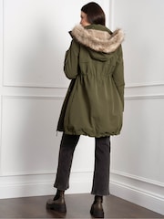 Seraphine 3-in-1 Premium Maternity Brown Parka - Image 5 of 8