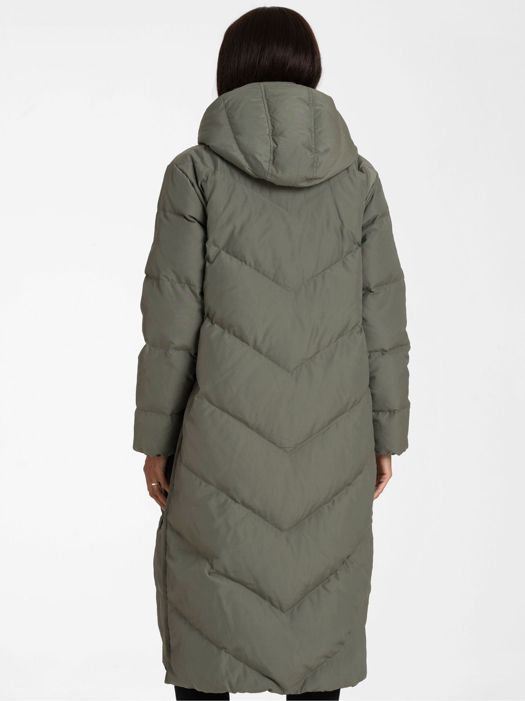 Buy Seraphine Green 3-In-1 Long Chevron Puffer Maternity Coat from