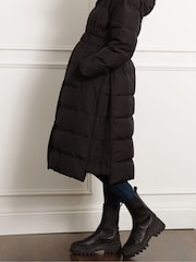 Seraphine Maternity Belted Puffer Black Coat - Image 7 of 9