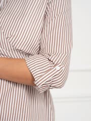 Seraphine Cream Maternity and Nursing Stripe Dress - Image 5 of 5