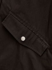Joules Waterproof Black Raincoat with Hood - Image 4 of 5