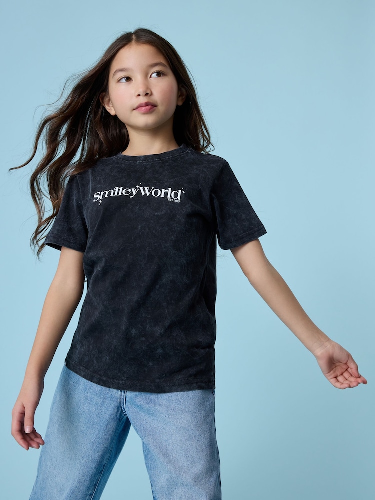 SMILEYWORLD® Girls Graphic Relaxed 100% Cotton T-Shirt - Image 4 of 6