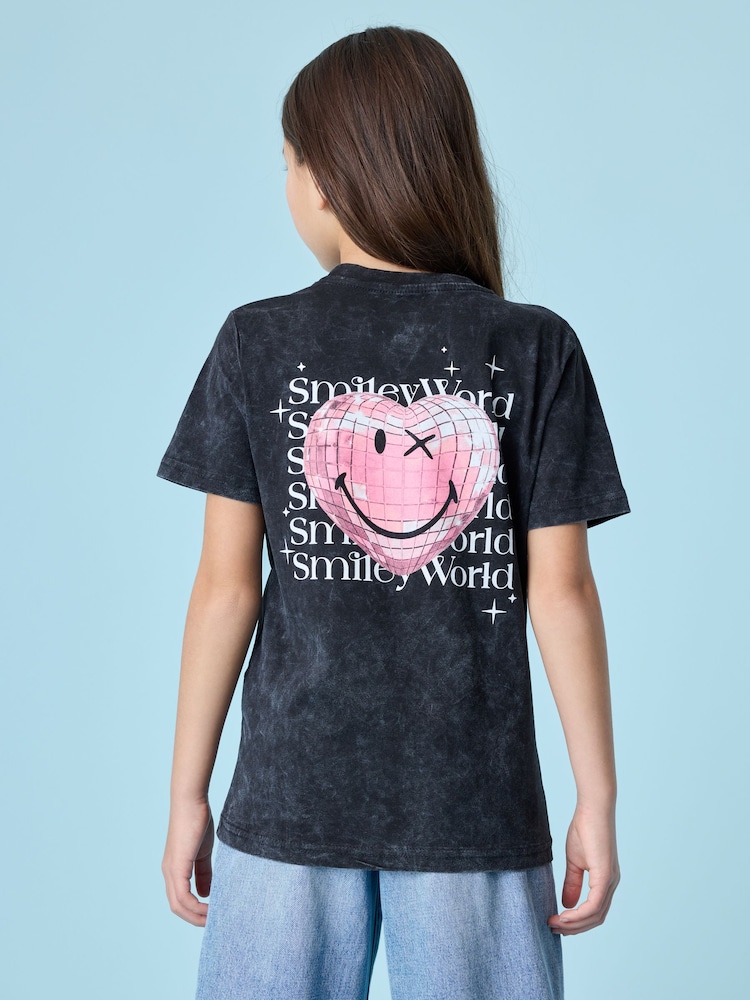 SMILEYWORLD® Girls Graphic Relaxed 100% Cotton T-Shirt - Image 5 of 6