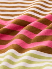 Multicoloured Stripe Ribbed Racer Back Sleeveless Maxi Length Dress - Image 3 of 3