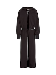 Calvin Klein Black Zip Hoodie And Trousers Set - Image 4 of 5
