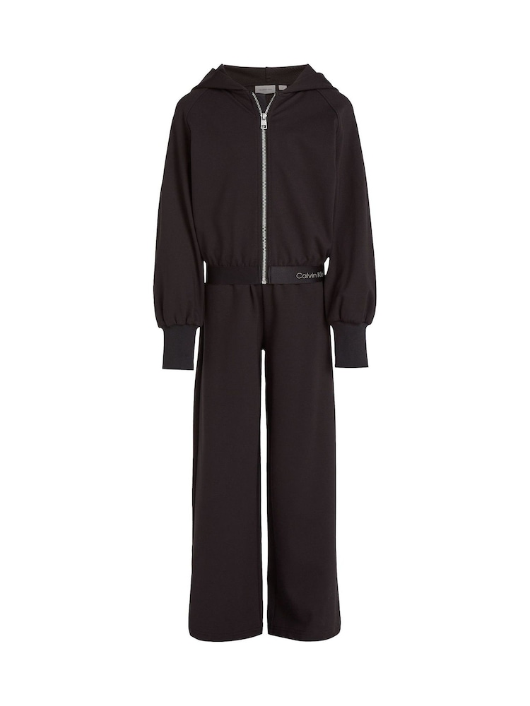 Calvin Klein Black Zip Hoodie And Trousers Set - Image 4 of 5