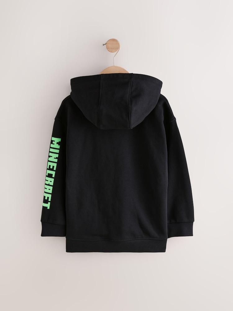 Black Minecraft Licensed Hoodie (3-16yrs) - Image 2 of 4