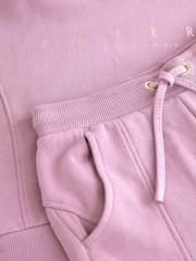 Baker by Ted Baker Purple 2 Piece Hoodie and Cargo Wide Leg Joggers Set - Image 11 of 13