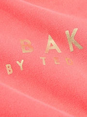 Baker by Ted Baker Coral Pink Back Print Sweat Top and Wide Leg Joggers Set 2 Piece - Image 3 of 8