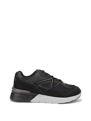 Negro - Pavers Gents Casual Trainers - Imagen 1 de 4