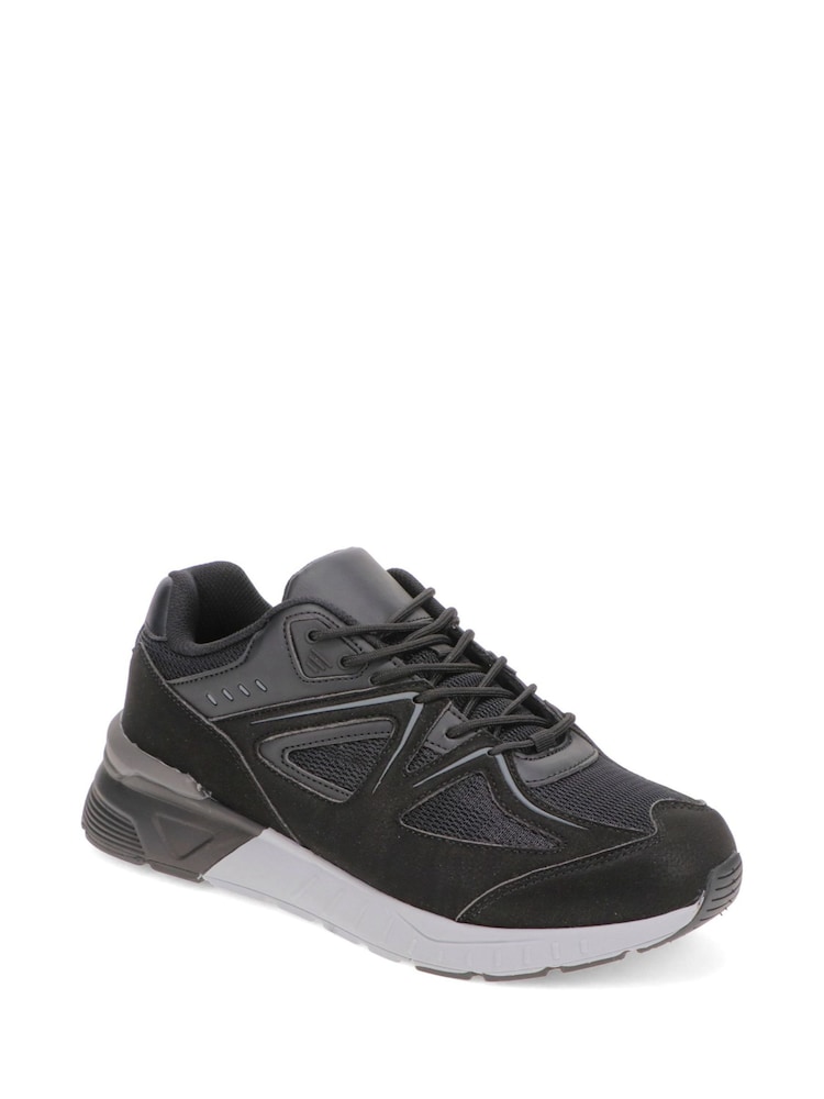 Negro - Pavers Gents Casual Trainers - Imagen 2 de 4 Negro - Pavers Gents Casual Trainers - Imagen 2 de 4