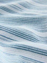 Blue/White 100% Cotton Stripe T-Shirt - Image 7 of 7