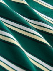 Verde - Camiseta listrada listrada, pesada, 100% algodão - Imagem 2 de 8