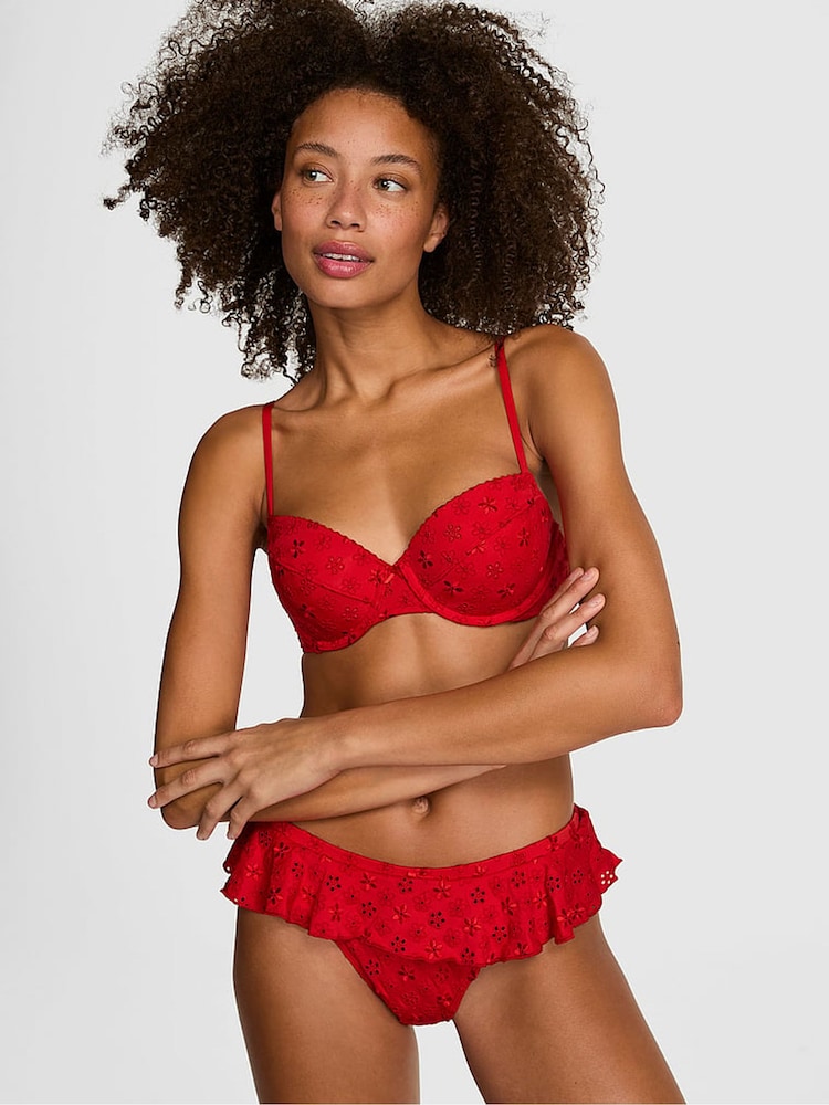 Victoria's Secret PINK Bandana Red Mae Thong Bikini Bottoms - Image 2 of 4