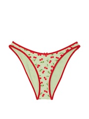 Victoria's Secret PINK Cherry Hearts Green Golden Hour Cheeky Bikini Bottoms - Image 4 of 4