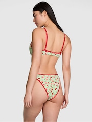 Victoria's Secret PINK Cherry Hearts Green Buttercup Bikini Top - Image 2 of 4