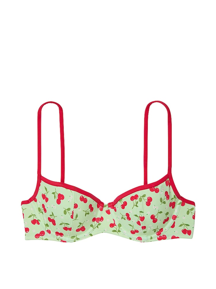Victoria's Secret PINK Cherry Hearts Green Buttercup Bikini Top - Image 4 of 4 Victoria's Secret PINK Cherry Hearts Green Buttercup Bikini Top - Image 4 of 4