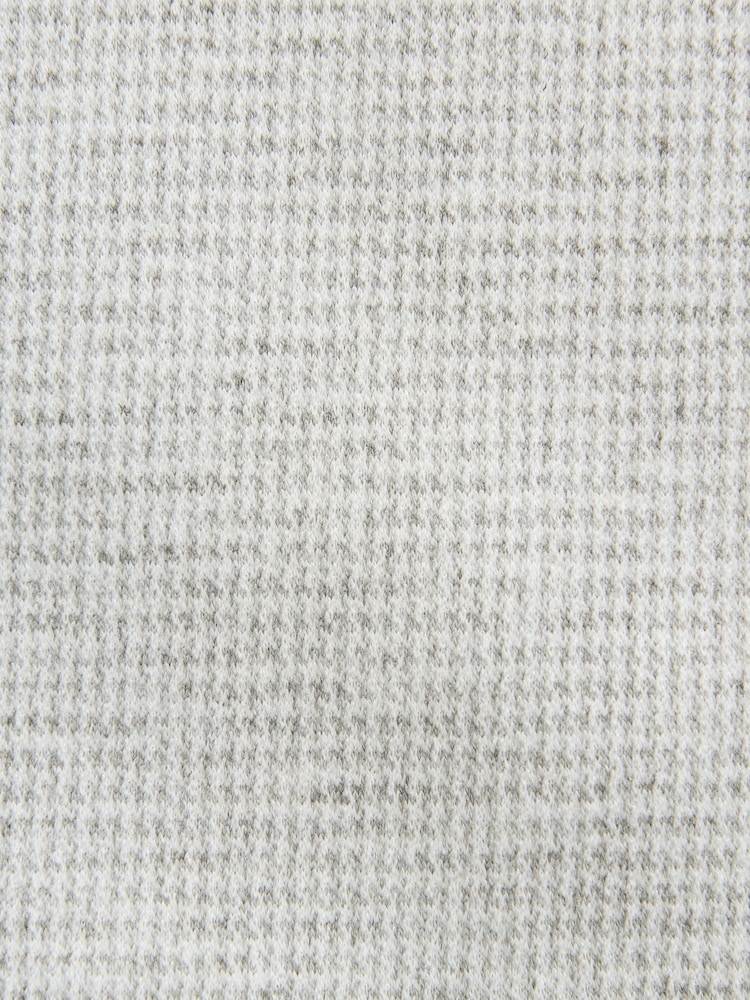 Grey Dogtooth Cotton Blend Smart Jersey Joggers - Image 9 of 9