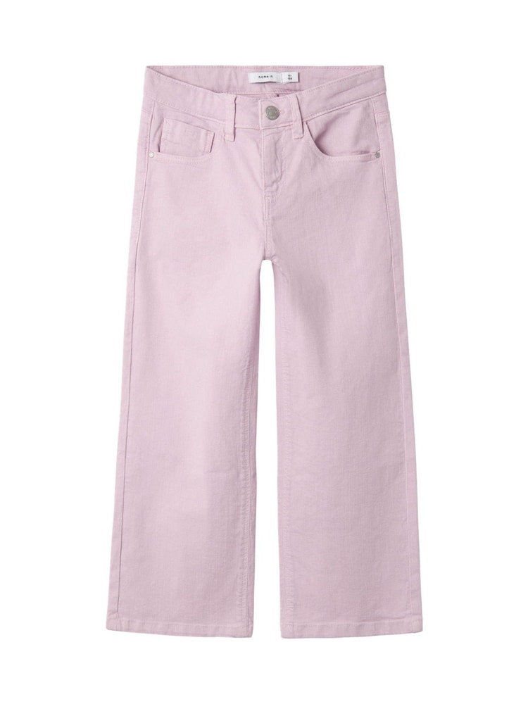 Name It Pink Wide Leg Jeans - Image 2 of 5