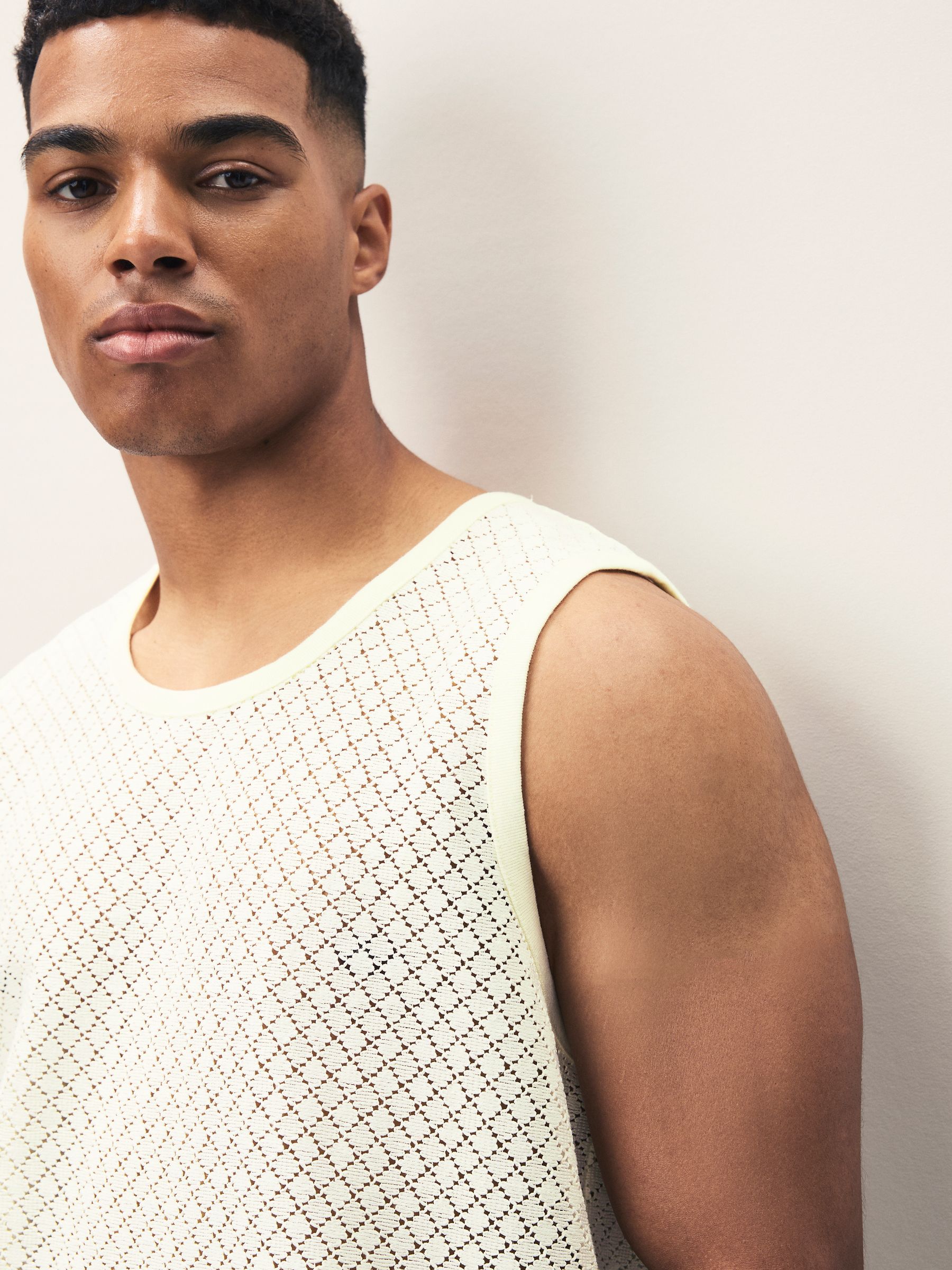 Buy Neutral Ecru Textured Craft Vest from the Next UK online shop