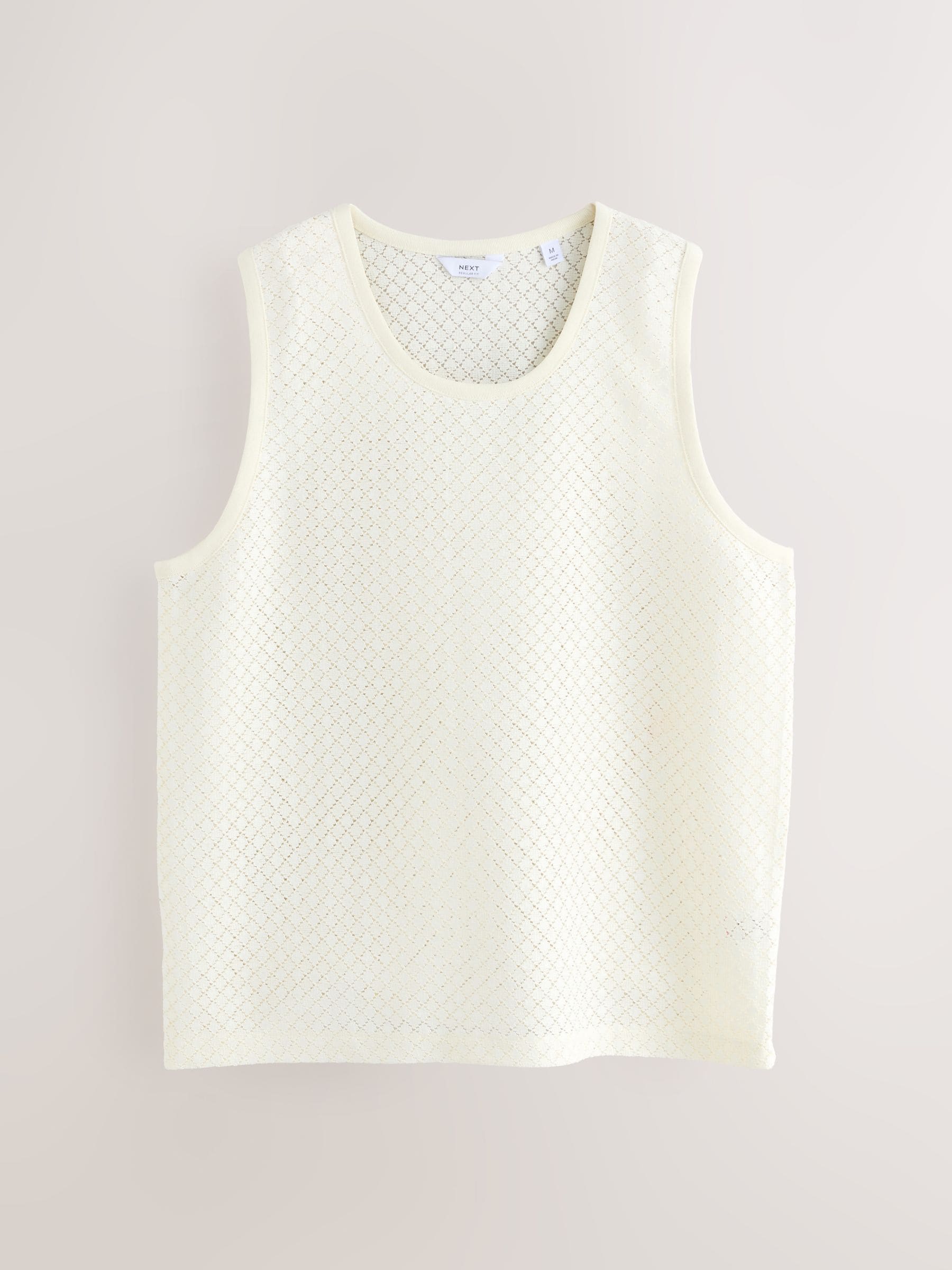 Buy Neutral Ecru Textured Craft Vest from Next USA