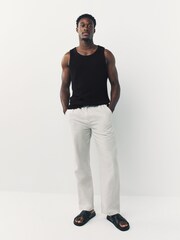 Black Textured Craft Vest - Image 2 of 4