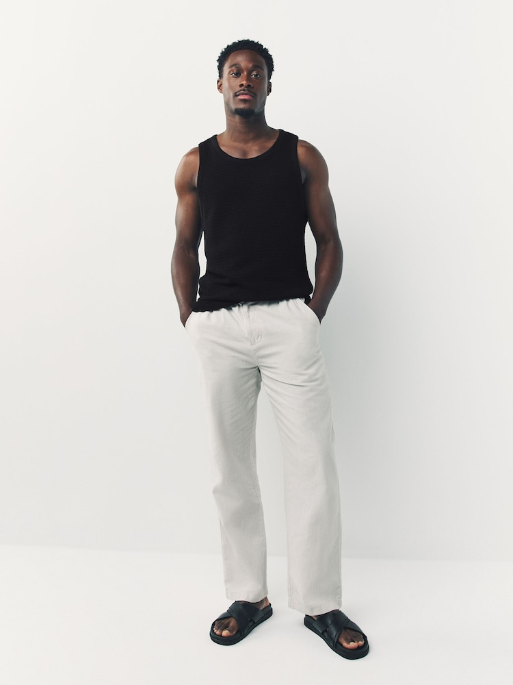 Black Textured Craft Vest - Image 2 of 4 Black Textured Craft Vest - Image 2 of 4