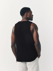 Black Textured Craft Vest - Image 3 of 4