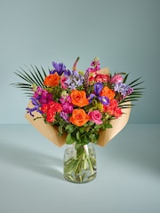 Bright XL Rose and Iris Fresh Flower Bouquet - Image 1 of 5