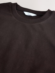 Chocolate Brown Regular Fit Smart Soft Touch Heavyweight T-Shirt - Image 6 of 7