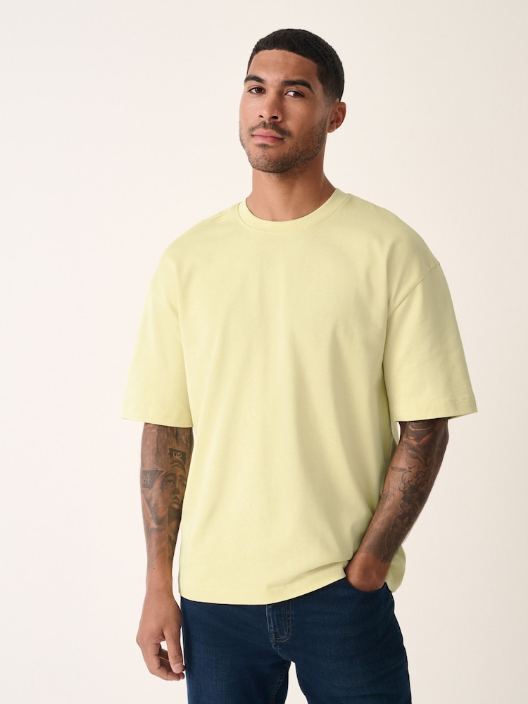 Yellow Light Relaxed Fit Heavyweight T-Shirt - Image 1 of 7