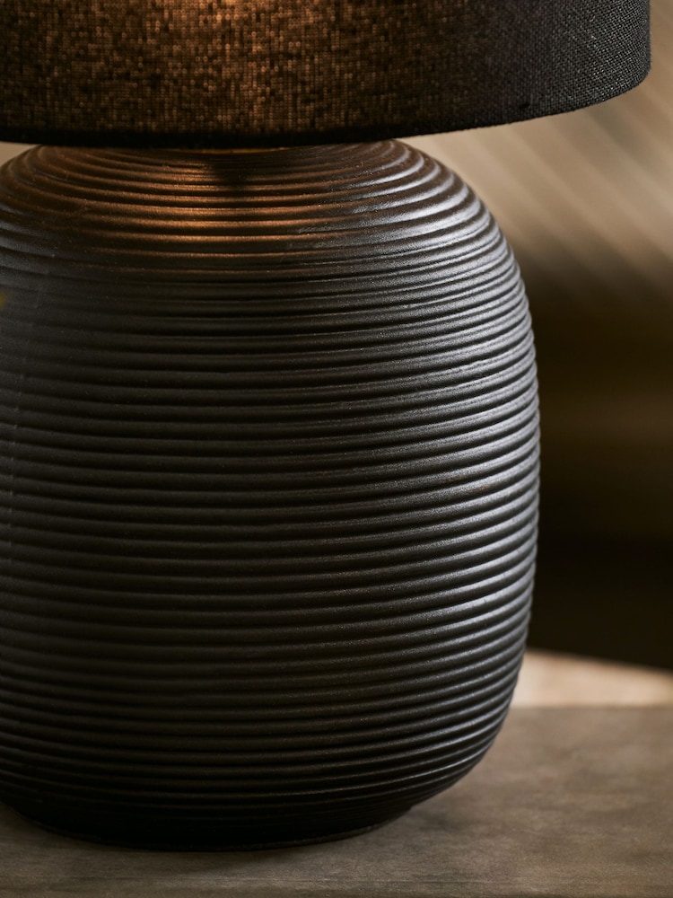 Black Hadleigh Rechargeable Touch Wireless Table Lamp - Image 2 of 4