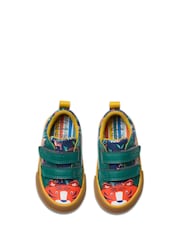 Clarks Blue Standard Fit (F) Toddler Printed Foxing Safari Shoes - Image 5 of 7