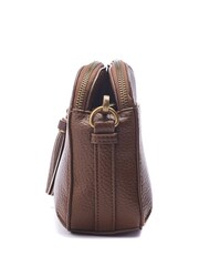Moda in Pelle Aubree Small Tassel Brown Cross Body Bag - Image 3 of 4