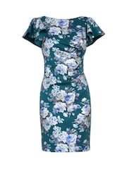 Gina Bacconi Grey Wanda Printed Dress - Image 5 of 5