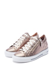 Moda in Pelle BRAMLEIGH HIDDEN WEDGE LEATHER TRAINER WITH SIDE ZIP DETAIL - Image 2 of 4