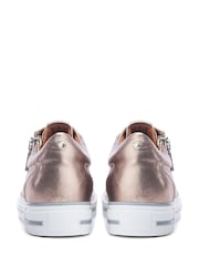 Moda in Pelle BRAMLEIGH HIDDEN WEDGE LEATHER TRAINER WITH SIDE ZIP DETAIL - Image 3 of 4