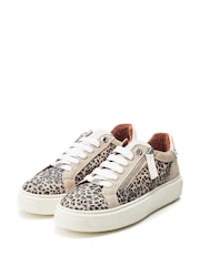Moda in Pelle Leopard Print Baudry Scalloped Counter Slab Trainers - Image 2 of 4