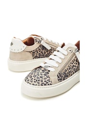 Moda in Pelle Leopard Print Baudry Scalloped Counter Slab Trainers - Image 3 of 4