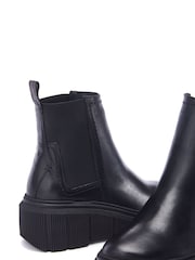 Moda in Pelle Otago Chelsea Leather Boots With Wedge Heel - Image 4 of 4