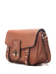 Moda in Pelle Sloane Bag Crossbody Satchel Bag With Base Studs and Turnlock - Image 1 of 4