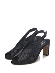 Moda In Pelle Christiie Sling Back Peep Toe Heels - Image 2 of 4