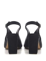 Moda In Pelle Christiie Sling Back Peep Toe Heels - Image 3 of 4