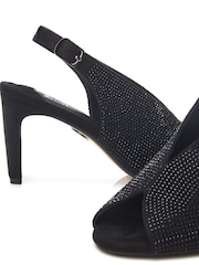 Moda In Pelle Christiie Sling Back Peep Toe Heels - Image 4 of 4